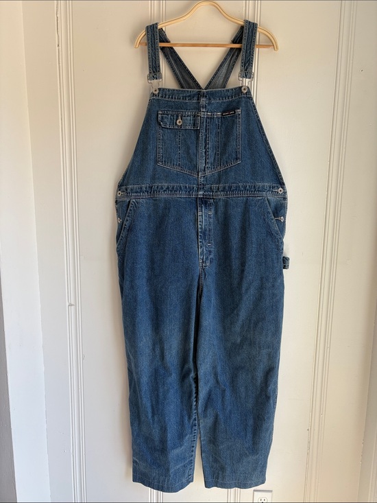 Dkny Pants - Vintage DKNY Jeans Classic Dark Blue Denim Overalls